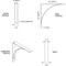 Ekena Millwork Morris Steel Bracket, Antiqued Brass 3"W x 22"D x 22"H BKTM03X22X22MOABS - alternate 8